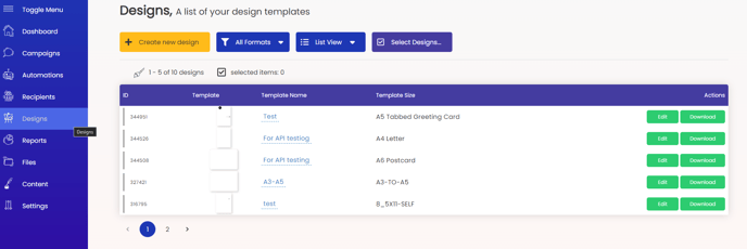 Dash2-How to setup a template-img1