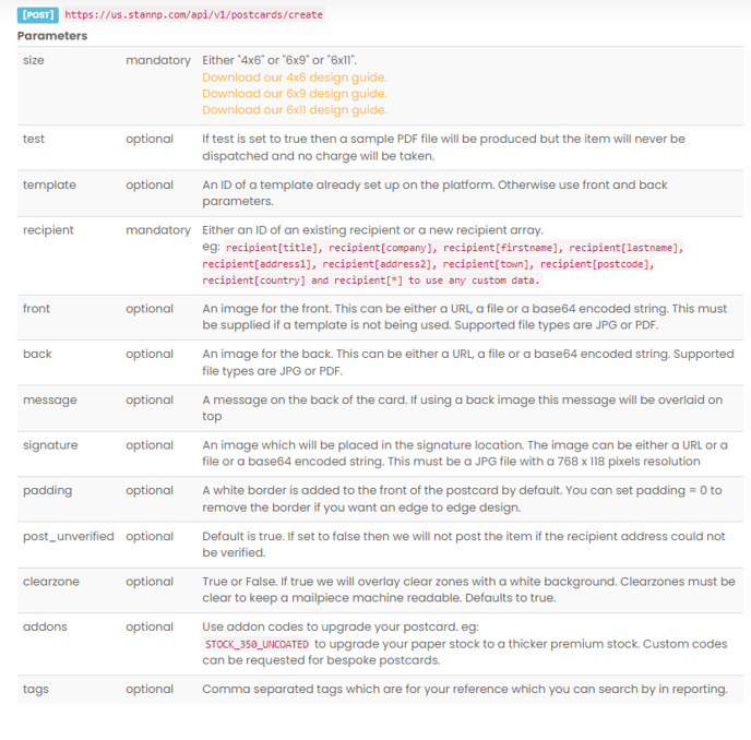 How to send a postcard through API-image1